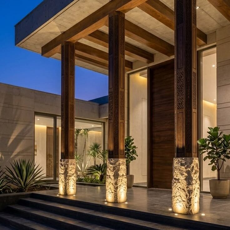 luxury Villa Facade Lighting In Dubai and Abu Dhabi