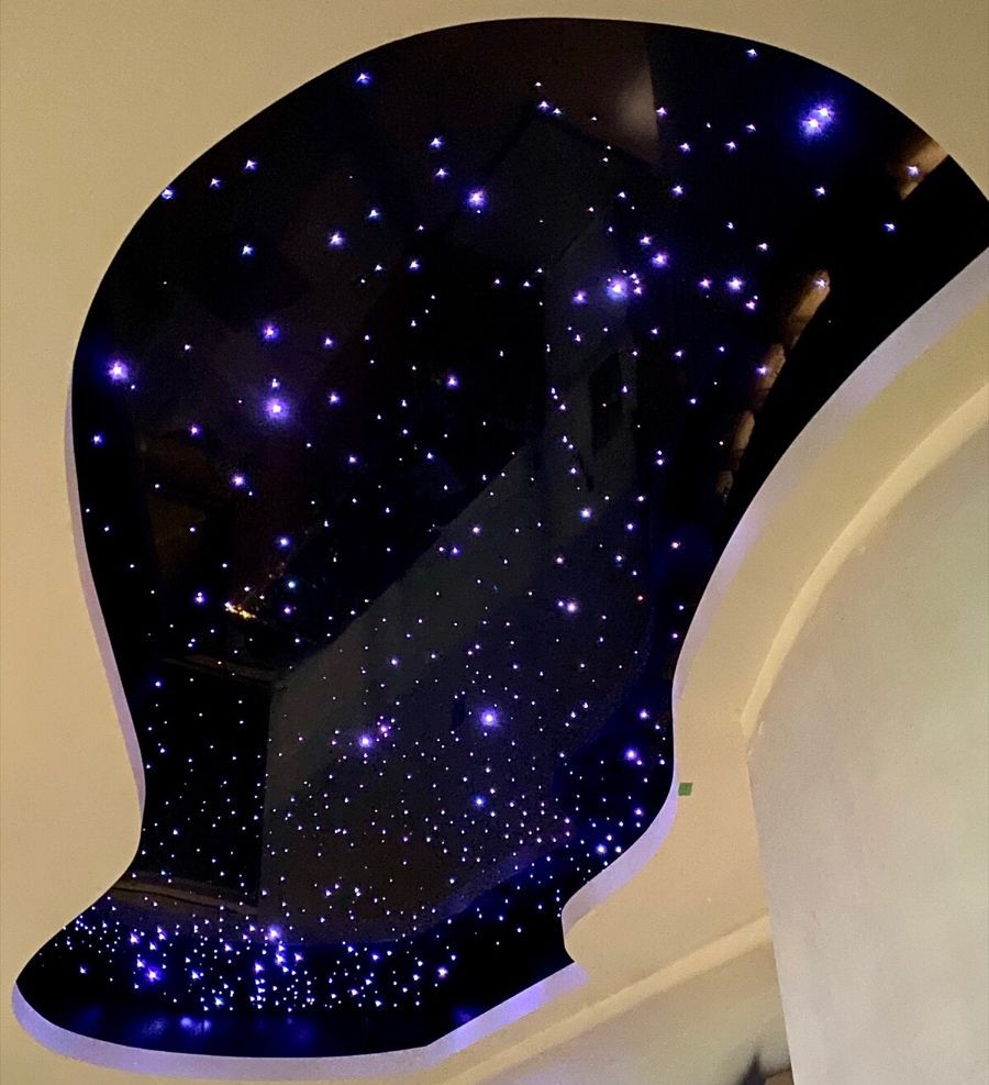 SUPPLIER AND INSTALLER of starry Backlit of Stretch Ceiling for Villa in UAE