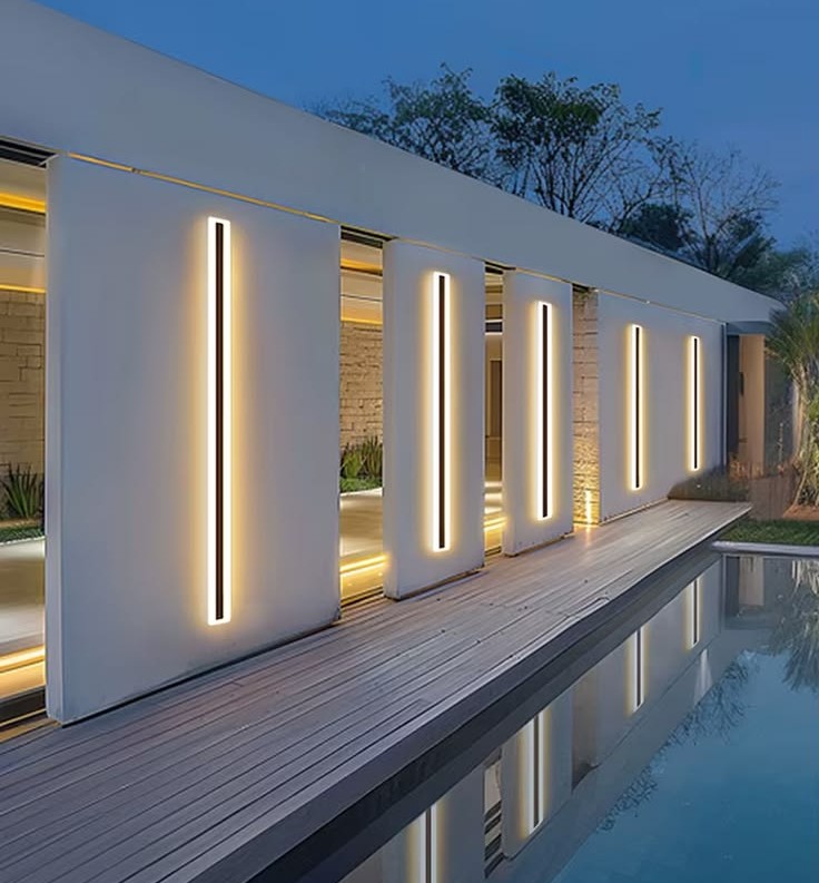 3D landscape and pool Lighting Design in Dubai and Abu Dhabi