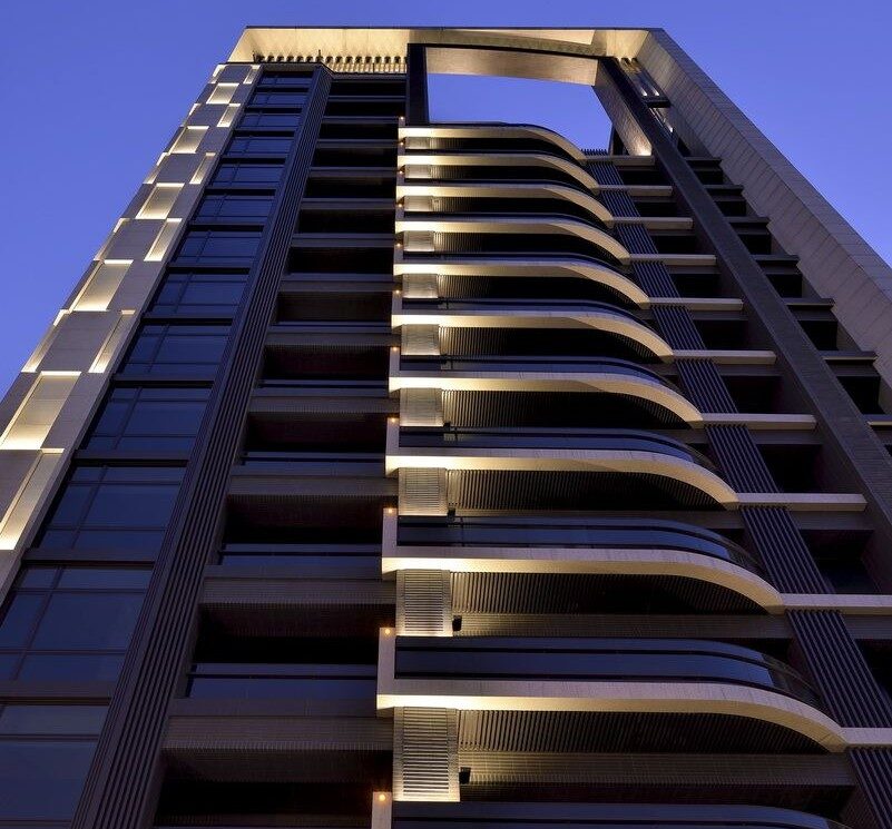 Tower Facade Lighting Design in Dubai
