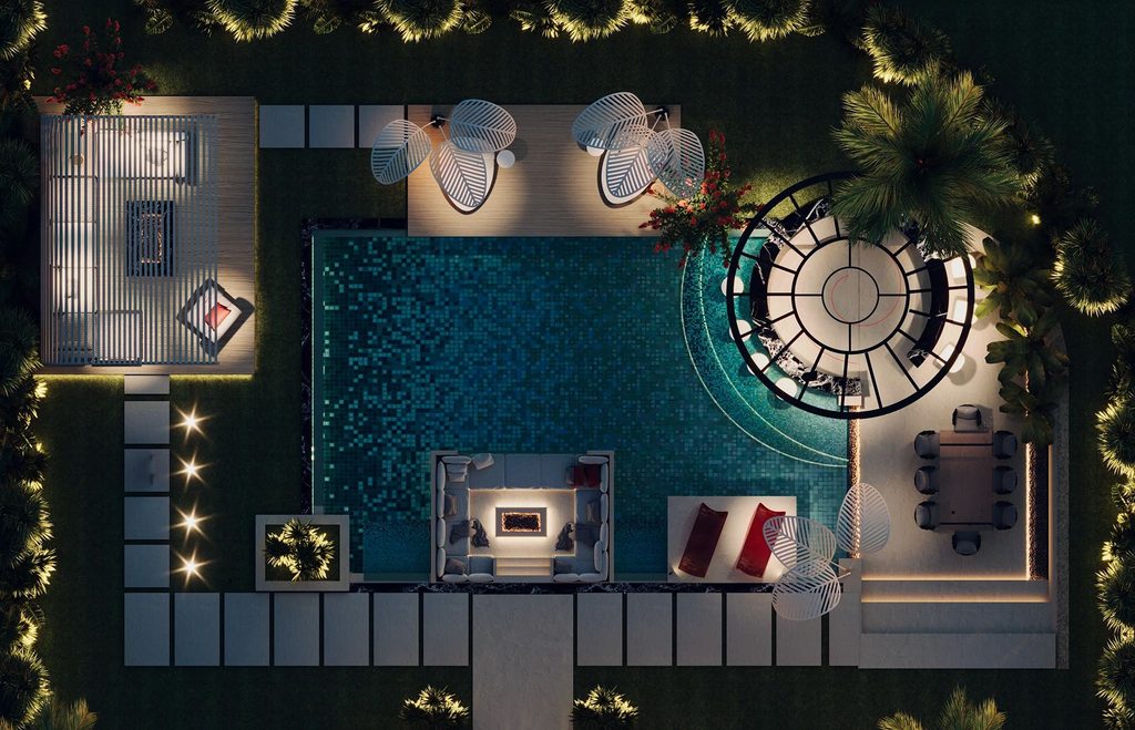3D full landscape Lighting Design in Dubai and Abu Dhabi