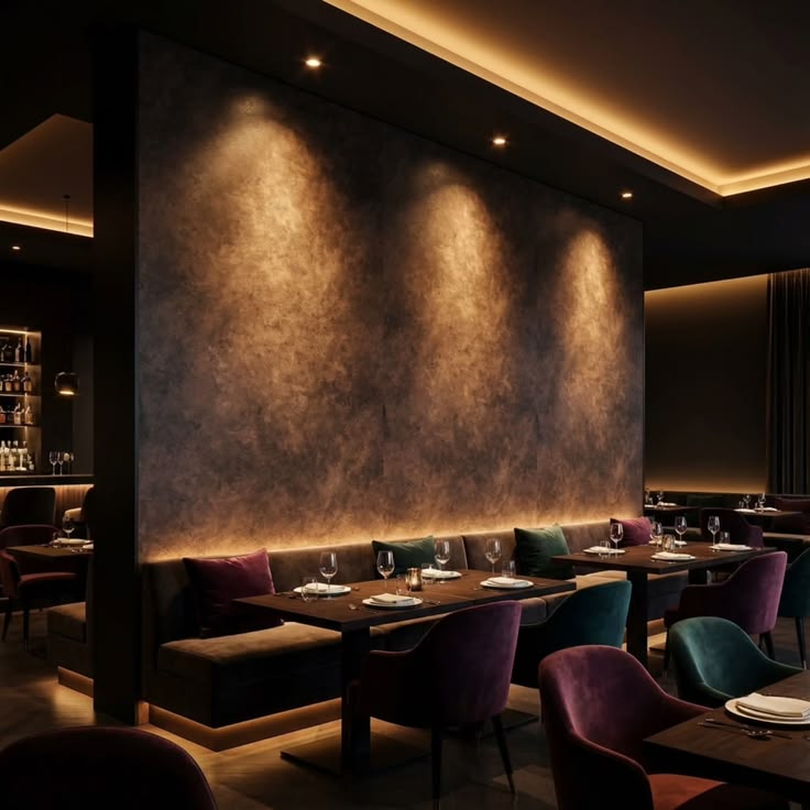Luxury LED lighting design for Resturents in Dubai and Abu Dhabi