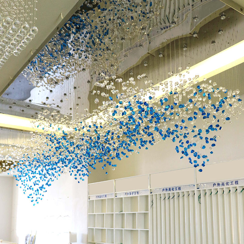 GLASS custom made Chandeliers in Dubai and Abu Dhabi 