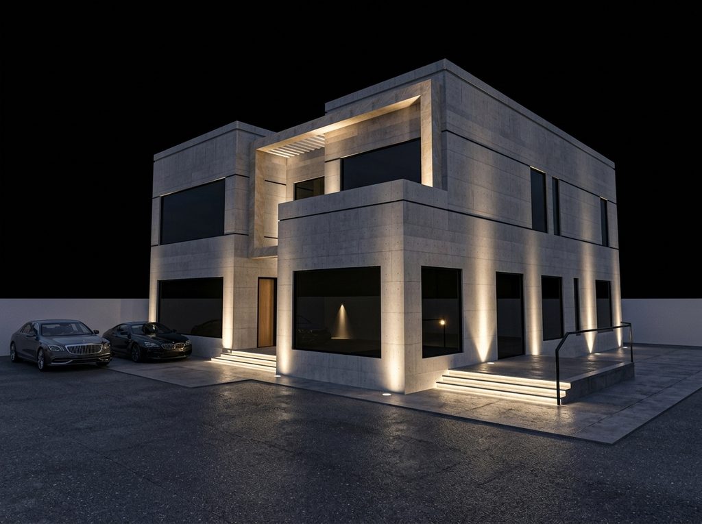 UAE villa with DIALux calculation and 3D design
