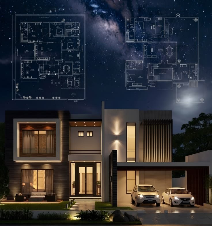 Professional 2D Lighting Plans and layout for villas in UAE, Dubai 
