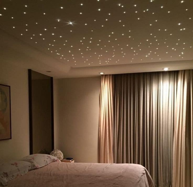 STRETCH CEILING LIGHTING WITH DOWNLIGHTS
