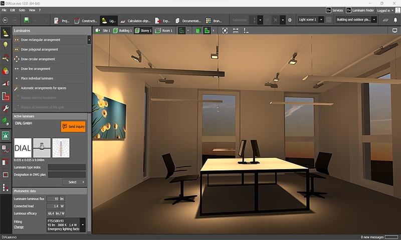DIALux lighting process for villas and homes in UAE with 3D designs 
