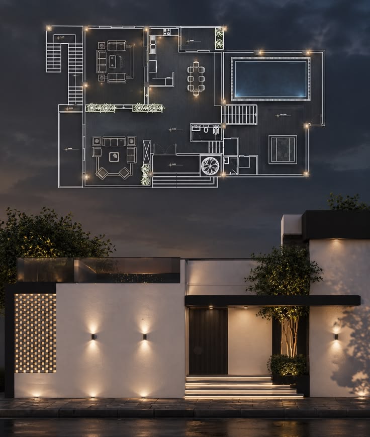 2D Lighting Plans for lighting fixture schedule in UAE, Abu Dhabi 