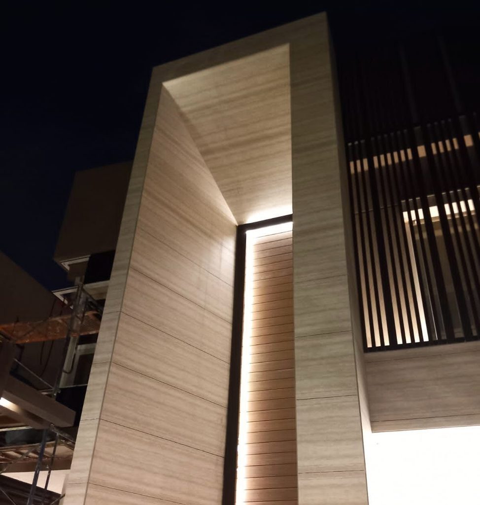 villa facade lighting in Abu Dhabi and Dubai 