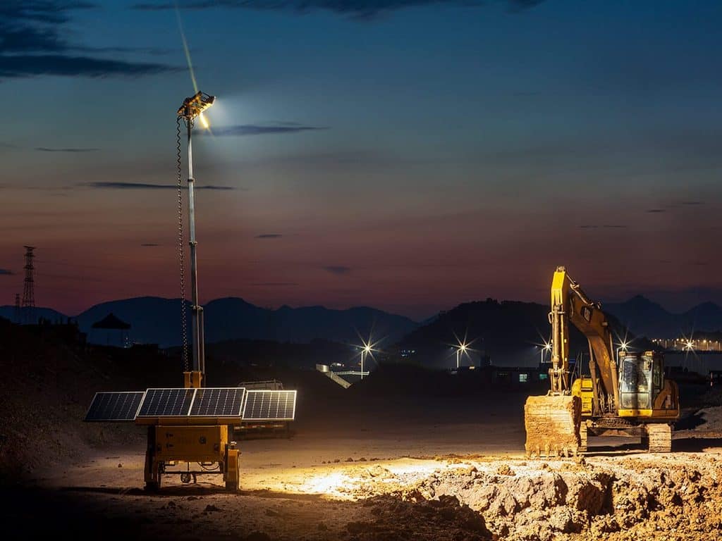 Construction Light Tower and Solar Light Tower In UAE